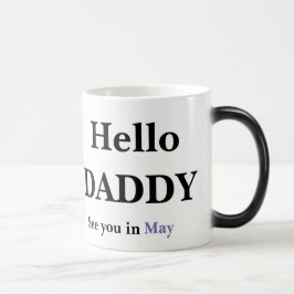 Taza Mágica Hola papá Embarazo, revelar café Mug