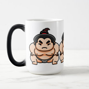 Taza Mágica Hombre divertido de sumo japonés