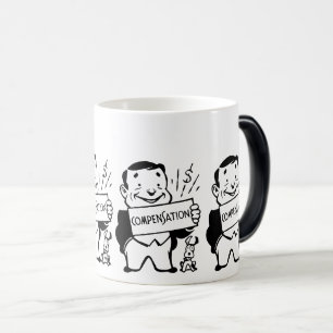 Taza Mágica Hombre gracioso con Rótulo: Humor compensatorio