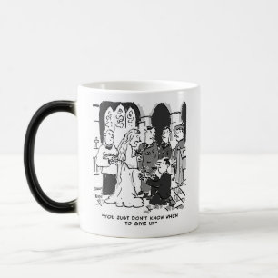 Taza Mágica Hombre intenta proponer a un Boda de la iglesia -