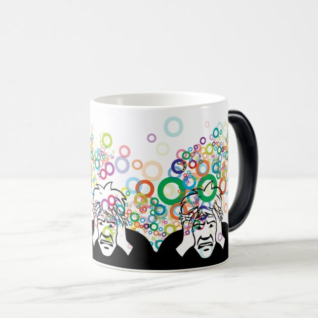 Taza Mágica Hombre pensante: Carácter meme gracioso (Anverso derecho)