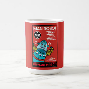 Taza Mágica Hombre Robot El Hombre Perfecto