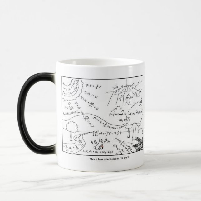 Taza Mágica How scientists see the world [RIGHT HANDED] (Izquierda)