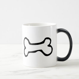 Taza Mágica Hueso de perro lindo del dibujo animado