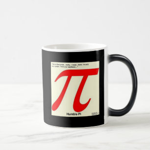 Taza Mágica Humilde Pi R Cuadrado Divertido