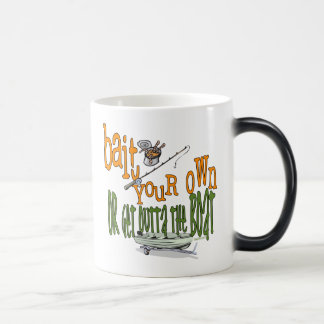 Taza Mágica Humor divertido de pesca de fango de pesca