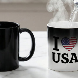 TAZA MÁGICA "I ❤️ USA"