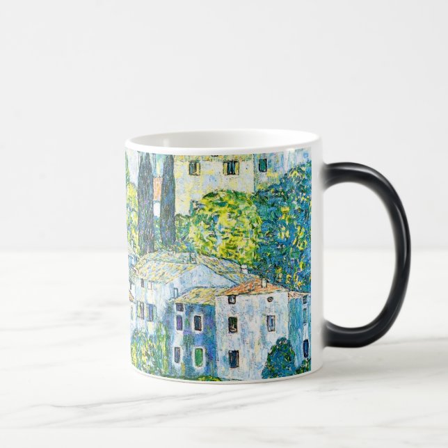 Taza Mágica Iglesia de Art Nouveau en Cassone, por Gustav Klim (Derecha)