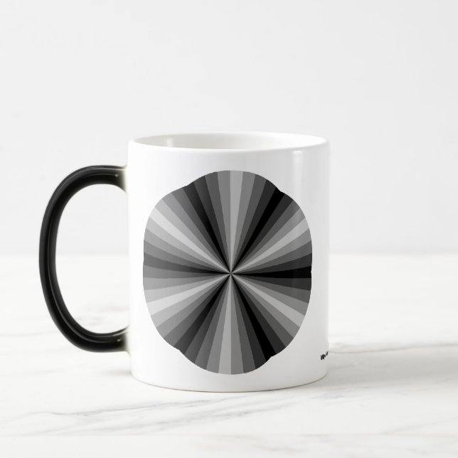 Taza Mágica Ilusión óptica negro (Izquierda)