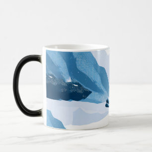 Taza Mágica ilustración de deportes de invierno
