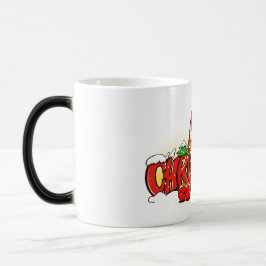 Taza Mágica Ilustración de letras navideñas lindas –