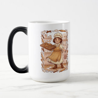 Taza Mágica Ilustración de repostería de chef de pastelería li