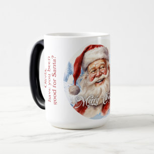 Taza Mágica Ilustración de Santa Claus Clásico de la Tradición
