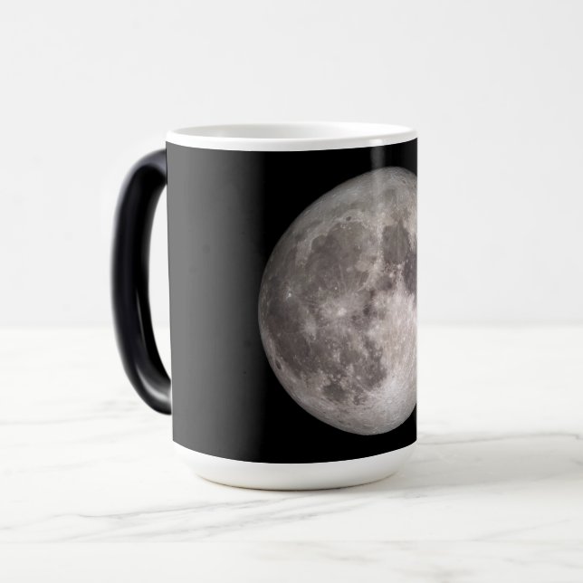 Taza Mágica Imagen de la NASA en luna llena (Anverso izquierdo)