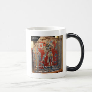 Taza Mágica Imperio Tolteca Gráfico y Proverbio Famoso