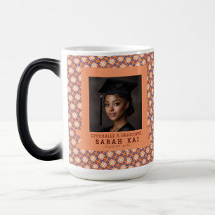 Taza Mágica Impresión Azteca Negrita Graduación Año Sénior