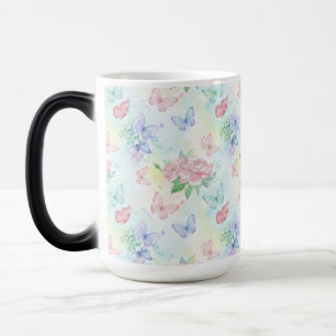Taza Mágica Impresión continua de mariposa elegante