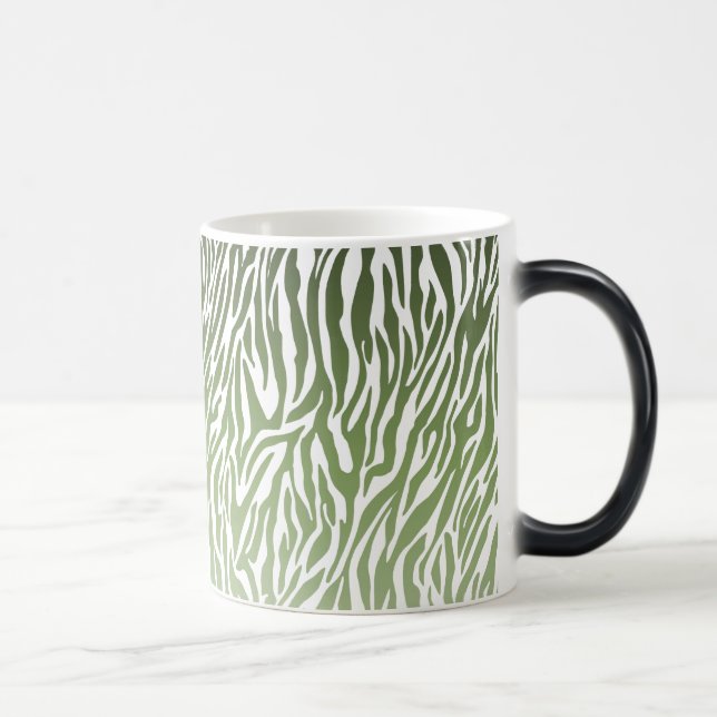 Taza Mágica Impresión de cebra verde salvaje (Derecha)
