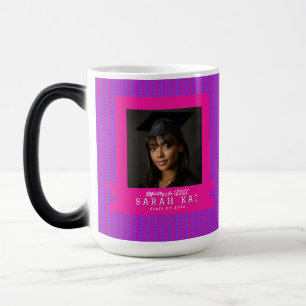 Taza Mágica Impresión de Chevron en Negrita para Graduado Univ