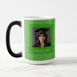 Taza Mágica Impresión de panal en negrita Graduación universit