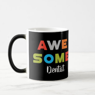 Taza Mágica Impresionantes letras coloridas de dentista sobre 