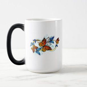 Taza Mágica Infinidad de Mariposas Monarca
