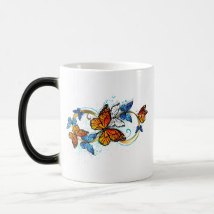 Taza Mágica Infinidad de Mariposas Monarca