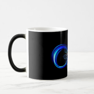 Taza Mágica Infinito brillante con rosa azul