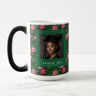 Taza Mágica Ingeniero Certificado con Patrón de Gardenias de M