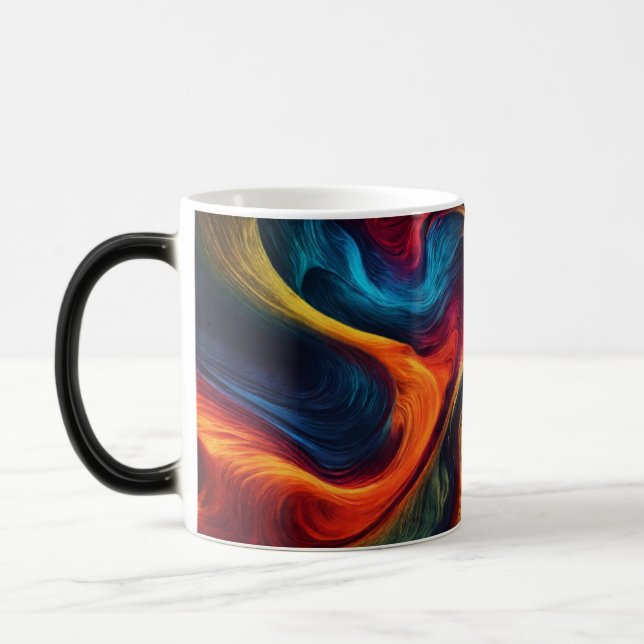 Taza Mágica Intense Abstract Morphing Energy Wave Mug (Izquierda)