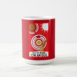 Taza Mágica Ir A Trabajar En Una Pared De Huevos