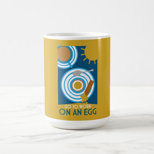 Taza Mágica Ir A Trabajar En Una Pared De Huevos (Centro)