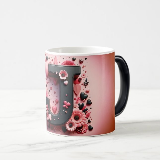 Taza Mágica J Valentine Alphabet 3D (Anverso derecho)