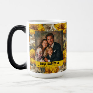 Taza Mágica Jardín de Amarilis Amarillo Orgulloso Papá Agradec