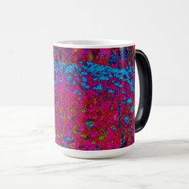 Taza Mágica Jardín de Magenta de Flores Psicodélico Lirio Púrp