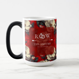 Taza Mágica Jardines de Gardenias Rojos Encantadores para Boda