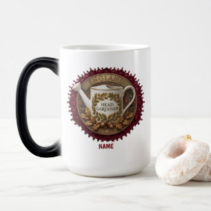 Taza Mágica Jefe de Jardinería Reloj de Herencia Británica P