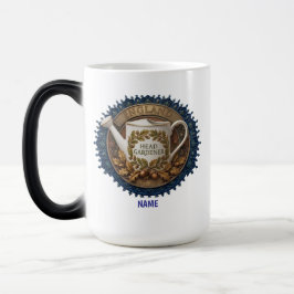 Taza Mágica Jefe de Jardinería | Reloj de Herencia Británica P