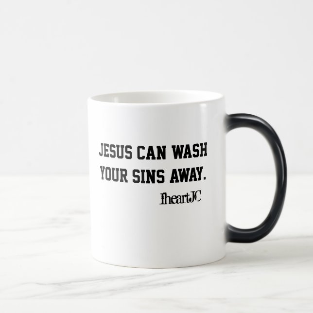 Taza Mágica Jesús puede quitar sus pecados (Derecha)