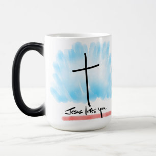Taza Mágica JESÚS TE AMA Morphing Mug