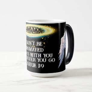 Taza Mágica Joshua 1:9 Fe cristiana Mensaje Inspirador