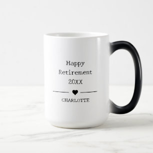 Taza Mágica Jubilación Feliz Personalizada Oficialmente Retira