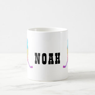 Taza Mágica Jugador de hockey con nombre de personalizar
