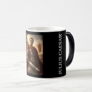 Taza Mágica Julio César negro y blanco