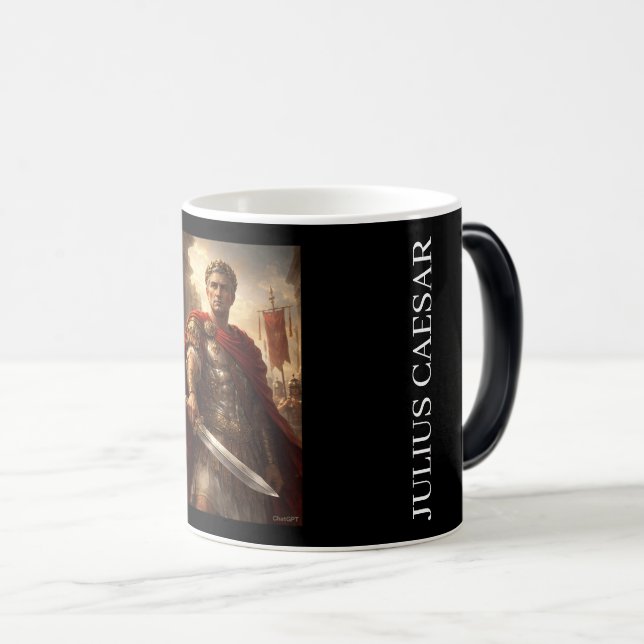 Taza Mágica Julius Caesar black & white (Anverso derecho)