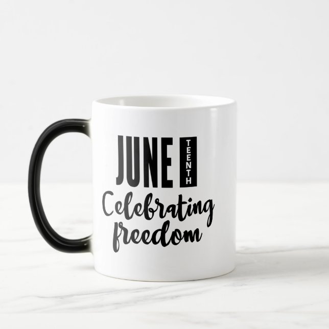 Taza Mágica Juneteenth, Freedom of African American. (Izquierda)