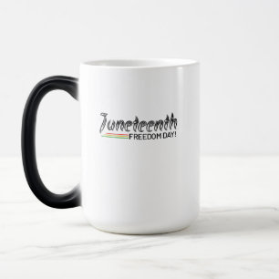 Taza Mágica Juneteenth, Freedom of African American.
