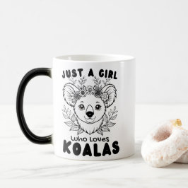 Taza Mágica Just a Girl who Loves Koalas