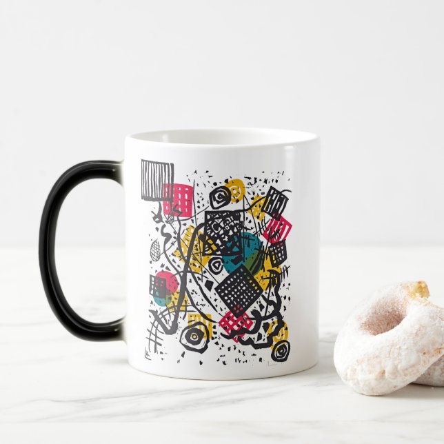 Taza Mágica Kandinsky Small Worlds V Bauhaus Art Mug (Con donut)