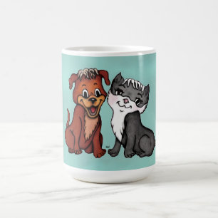 Taza Mágica Kitty y Puppy